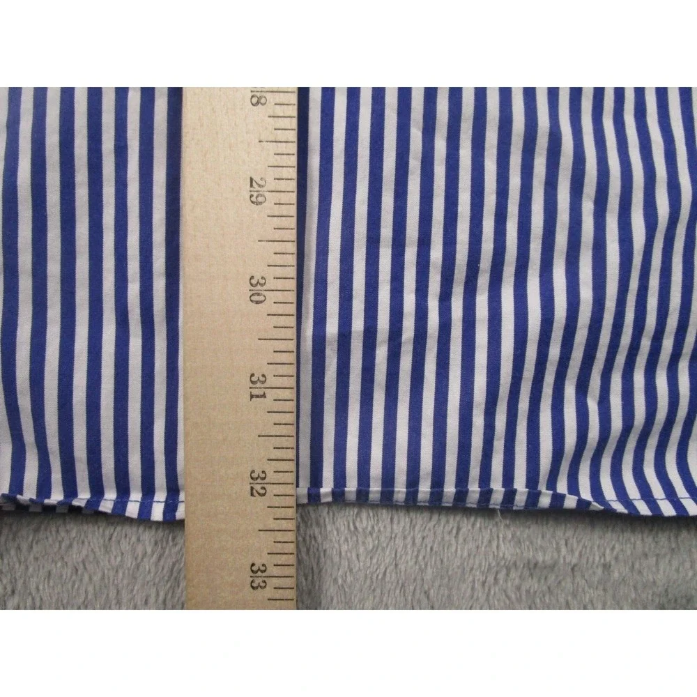Banana Republic Shirt Mens XL‎ Blue Checked Button Up Long Sleeve Cotton